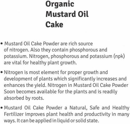 VibeX ™ XII-404 Mustard Cake Fertilizer for Plants Growth Fertilizer