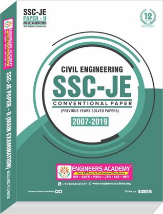 SSC -JE Civil Engineering Previous Year Conventional Solved Papers (2007-2019)