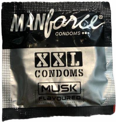 MANFORCE XXL (MUSK) FLAVOR CONDOM FOR MEN , EXTRA DOTTED CONDOM FOR MEN Condom