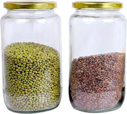 TINSUHG Silver Tea Coffee & Sugar Container  - 1000 ml