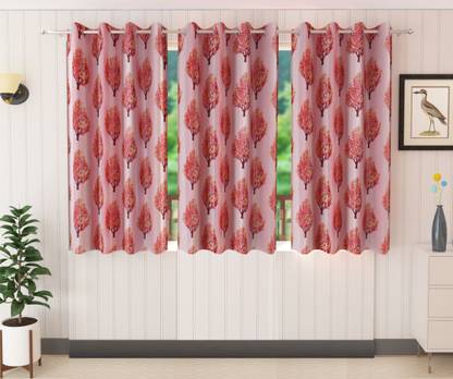 Flipkart SmartBuy 152 cm (5 ft) Polyester Room Darkening Window Curtain (Pack Of 3)