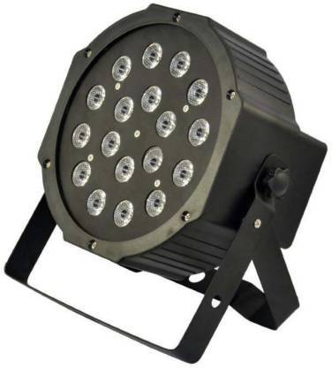 PickSell SLIM LED PAR Stage Lights 18 x 2 W LED RGB 4 colors in 1 Stage Lighting DMX-512 Stage Light for Disco Party DJ Club (FLAT) Single Disco Ball