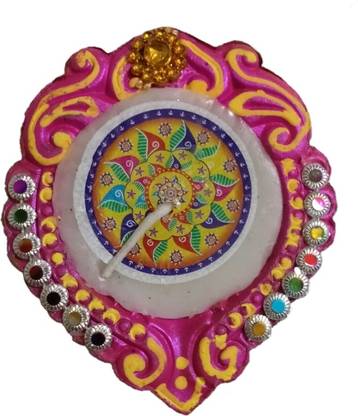 decocraft Earthenware (Pack of 8) Table Diya Set