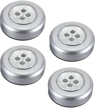 Eva Gadgets 4LED Self Stick and Click Lights -Pack Of 4 Ceiling Light Ceiling Lamp