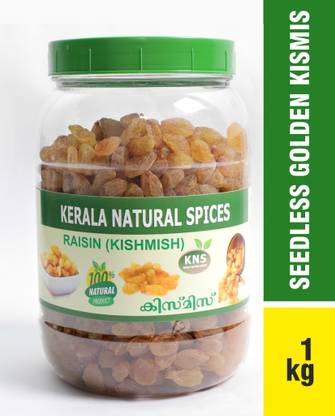 kerala natural spices Seedless Golden Kishmish(Raisine) / Golden Dry Grapes Raisins Raisins