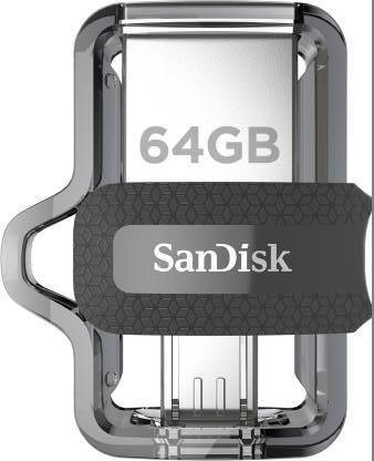 SanDisk Ultra Dual SDDD3 064G I3 64 GB Pen Drive Compatible with Laptop, Mobile, Tablet, Desktop Computer USB 3.0 Plastic Case