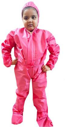 go klean Inbuilt Shoe Cover Full Body Protection PPE Kit for Kids and Minors/Small PPE kit suitable for Travelling, Hospital, School Safety Jacket KIDS AGE:-13yr-16yr Safety Jacket