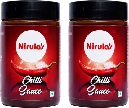 Nirula's Original Natural Red Chilli Sauce, 360Gm, Pack of 2, Tasty & Nutrient-Rich Dipping Sauce Sauce
