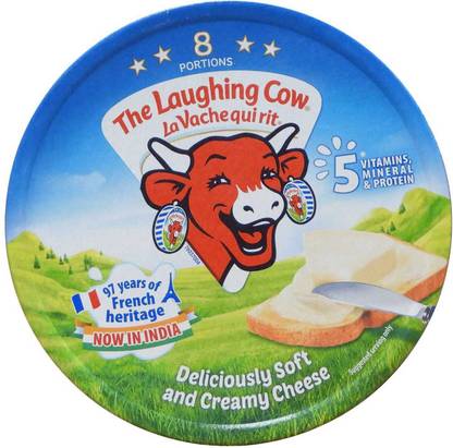 The Laughing Cow Cheese cube 8 Portion ( imported ) 120gm each ( Pack of 2 )