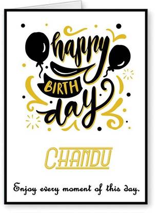 Midas Craft Happy Birthday Chandu ….03 Bithday Message Greeting Card
