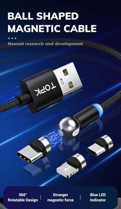 x-cable Magnetic Charging Cable 1 m 360 degree Rotate Magnetic data Cable
