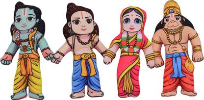 Radha A Unique Store Ram Darbar Soft Toy Set