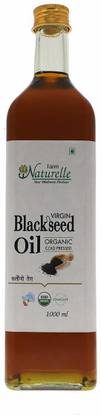 Farm Naturelle 100% Pure, Natural, Organic Black Seed Oil-(Hindi-Kalongi Oil) 1000 Ml Fennel Seed Oil Glass Bottle