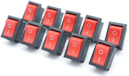 ERHIndia Mini 2 Pin SPST on/off High performance Switch for Electronic Circuit PCB, Project or Experiment (Multicolour) 10 Pieces Electronic Components Electronic Hobby Kit