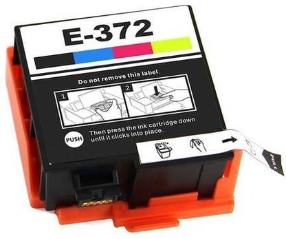 GPN PRINT E372 Photo Printer Ink Cartridge for Compatible Epson T-372, PM-520 Black + Tri Color Combo Pack Ink Cartridge