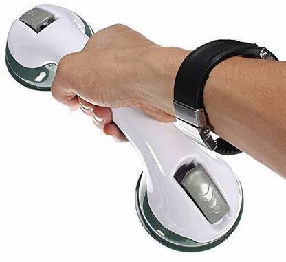 PAVITYAKSH Bathroom Strong Suction Cup Helping Handle Easy Grip Safety Shower Support, Bath-tub Support, Door Helping Handle Plastic Cabinet/Drawer Handle