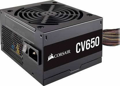 Corsair CV650 650 Watts Computer PSU with 7 SATA Cables