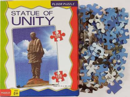 Haulsale Antique Statue Of Unity Floor Jigsaw Puzzle Learning/ Educational Game