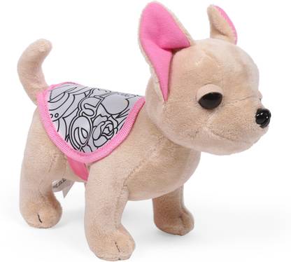 SIMBA Chi Chi Love Color Me Mine Soft Puppy with Bag and markers  - 20 cm