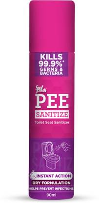Sani Fresh Pee Sanitize Toilet Seat Sanitizer | Kills 99.9 % Germs and Bacteria Regular Spray Toilet Cleaner
