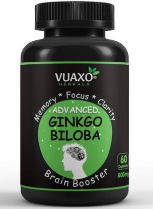 Vuaxo Advanced Ginkgo Biloba Brain Booster Memory Focus Clarity Energy Performance