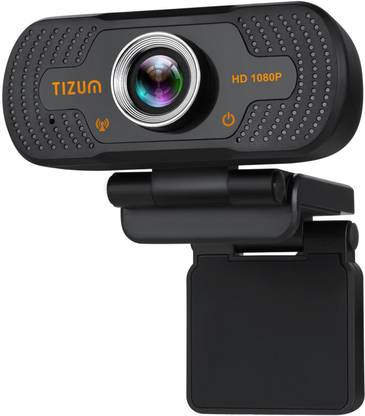 Tizum Full HD 1080p Webcam, Widescreen Viewing Angle, Auto Light Correction, Noise-Reducing Mic, for Skype, FaceTime, Hangouts, Xbox, PC/Mac/Laptop/Tablet/MacBook 2.07 HD  Webcam with Built-In Microphone with Night Vision USB Connectivity