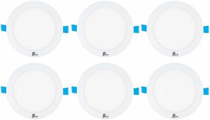 LUMINA PLUS LED LIGHTING 6W ROUND,4 INCH, NATURAL WHITE (4000K) WITH 2 YEARS WARRANTY, PACK OF 8 PIECES Recessed Ceiling Light Ceiling Lamp