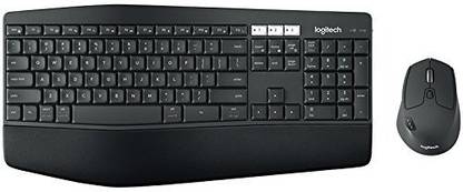 Logitech MK850 Multi-Device Wireless Keyboard and Mouse Combo, 2.4GHz Wireless and Bluetooth, Curved Keyframe & Wireless Mouse, 12 Programmable Keys, 3-Year Battery Life, PC/Mac Combo Set Designed for Gaming