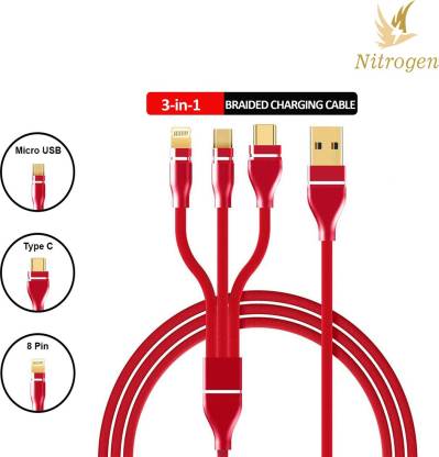 Nitrogen USB Type C Cable 2 A 1 m NDC-01-RD