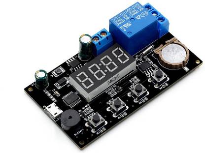 KTC CONS LABS VHM-018 DC 5V Real Time Delay Timer Relay Switch Control Module Clock Synchronization Multi-Mode Control Timer Counter and Clock Electronic Hobby Kit