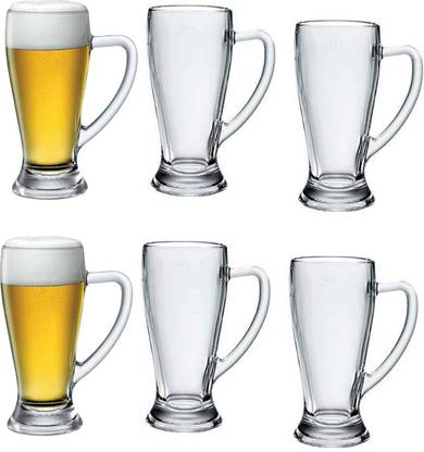 Somil (Pack of 6) Multipurpose Drinking Glass -B126 Glass Set Beer Mug