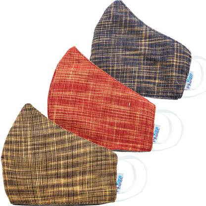 Rare Planet Pure Cotton Linen/Khadi Face Mask 3 Layer Filtration System, Helps To Block Dust And Harmful Droplet Particles Anti Pollution, Anti Dust, Anti Bacterial, Suitable for Men/Women, Fits All Face Types Reusable & Washable, Light Weight, Breathable Soft Elastic Loops Wide Face Coverage For Maximum Protection MSK_RP_11 Reusable, Washable Cloth Mask With Melt Blown Fabric Layer