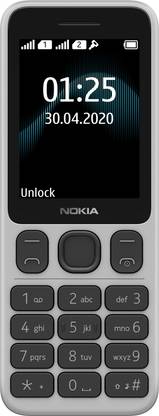 Nokia 125 Dual SIM Feature Mobile, Wireless FM Radio and Built-in Torch