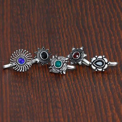 SHUBHAM JEWELLERS Silver Plated Silver Nose Ring