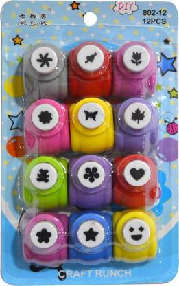 CRAZYGOL   Pepar Punches & Punching Machines  (Set Of 12, Multicolor) Punches & Punching Machines