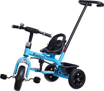 KIWI COOL Easy to Ride Baby Tricycle With Push Handle For kids and Toddlers (3 to 6 years) KC_TRICYCLE_400_BLUE Tricycle
