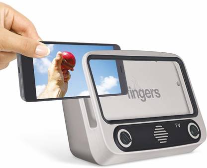 FINGERS My-Own-TV (MOT) Portable Speaker - High Utility Phone Holder/Mobile Stand | Bluetooth Portable Speaker | Retro Radio 8 W Bluetooth Speaker