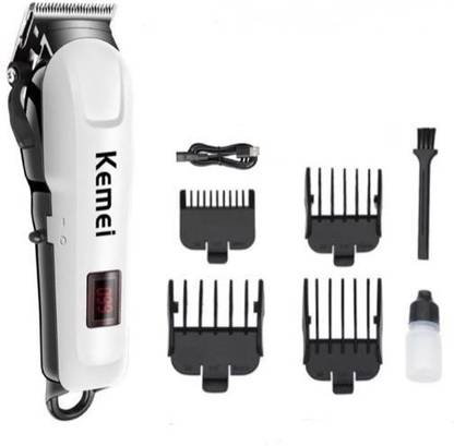 Kemei KM-809A Fully Waterproof Trimmer 120 min  Runtime 4 Length Settings