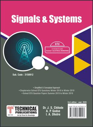 Signals and Systems for GTU 18 Course (V - Electrical - 3150912)