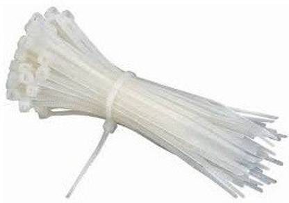 EMERGING TECHNOLOGIES 100 PCS CABLE TIE 150 mm Ties Plastic White OR BLACK COLOR Plastic Flexible Straps Cable Tie