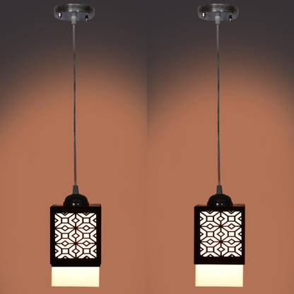 sanyam Light Creative Wooden Pendant Lamp for Room,Foyer,Hallway Ceiling Lamp(Black) Ceiling Light Ceiling Lamp