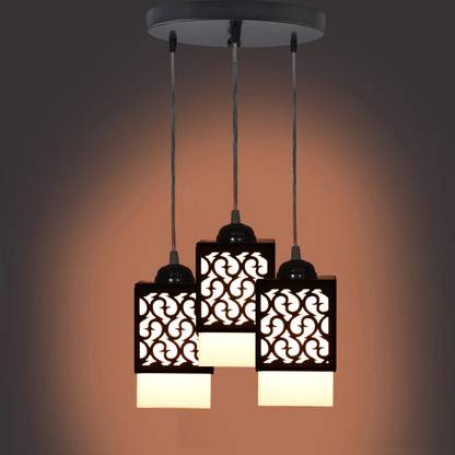 OJASWI 3 Light Creative Wooden Pendant Lamp for Room,Foyer,Hallway Ceiling Lamp Pendant Lamp Ceiling Lamp
