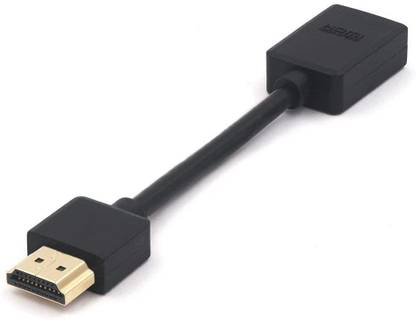 AM7 HDMI Cable 0.1 m HDMI Adapter Any Angle Adjustable Rotation 360 Degree Gold Plated HDMI Male to Female Connector Supports 3D 1080P HDMI Extender for TV Stick, Roku Stick, Xbox, PS4, PS3