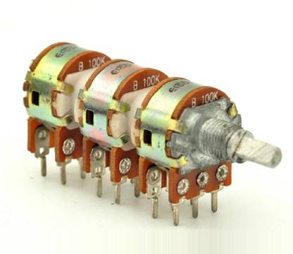 Diycart Elcon Rotary Potentiometers 100K Master 6 For Audio Amplifier/ Home theater board(100k Master) Electronic Components Electronic Hobby Kit