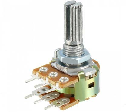 Diycart Elcon India Rotary Potentiometers 100k, 47k Pieces For Audio Amplifier/ Home theater board(4 pieces 100k, 2 pieces 47k) Electronic Components Electronic Hobby Kit