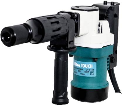 Ultra Touch Powerful 5KG Demolition hammer / Concrete Breaker with chisel hammer bits (BLUE&BLACK) Hammer Drill (18 mm Chuck Size, 1240 W) Rotary Hammer Drill