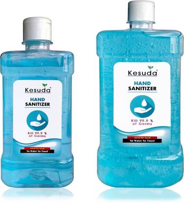 KESUDA 500ml hand sanitizer GEL with Flipflop cap and 1 liter hand sanitizer GEL with flipflop cap(500ml+1L) Hand Sanitizer Bottle