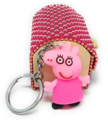 gorgeous moment Silicone Cartoon Character Animal Keychains Fashion Cute Keychain Key Chain