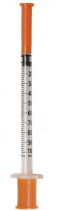 JK CURE BD Glide 6mm 1ML Insulin Syringes With Needle For Diabetics. (Pack Of 100 Units) Medical Needle