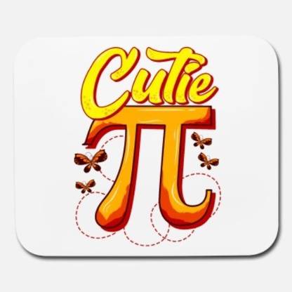 SKY DOT cute funny cutie pi math pie butterfly math pun mouse pad Non Slip Base Mousepad